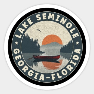 Lake Seminole Georgia-Florida Sunset Sticker